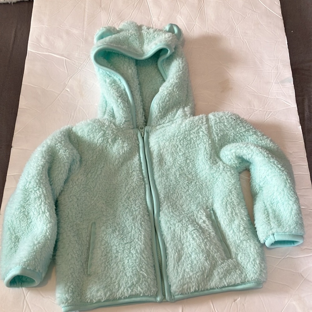 🆕 girls  blue hooded animal fleece  size 18 months